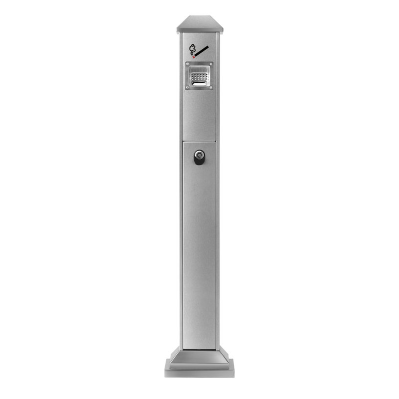 Cendrier d'extérieur pour cendrier de jardin, Argent argent