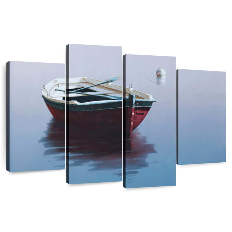 Mehar Lonely Boat III, 48" H x 75" W