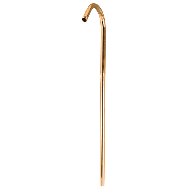62" Shower Riser, Polished Brass, 56'' H x 0.625'' W x 5'' D