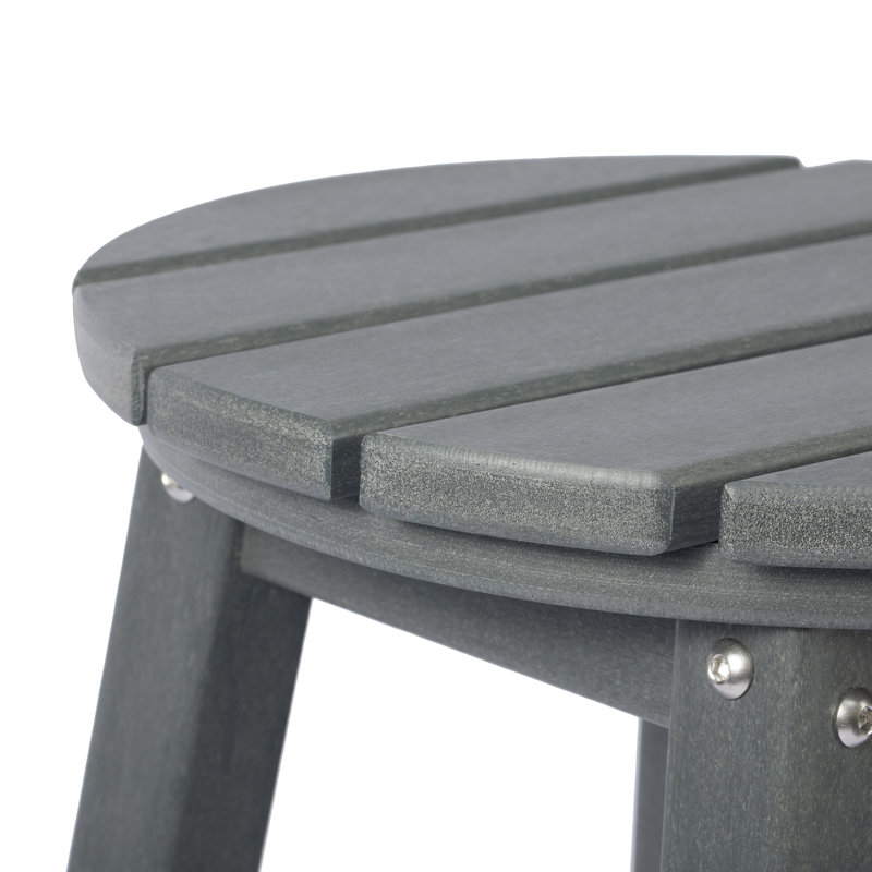 Tabouret de bar rond 29 po Laguna, Gris