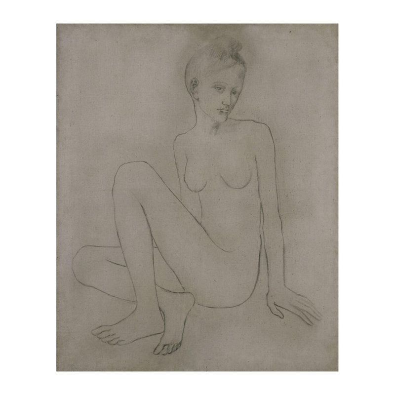 «Madeleine nue» (nu aux pieds croisés) par Pablo Picasso - Estampe numérique, H 28 po x l 22 po