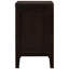 Table de chevet 2 tiroirs couleur cappuccino avec finition brun riche et bois, pour chambre à coucher, 26,81 pouces de hauteur, 21,17 de largeur, 15,33 de profondeur, structure rectangulaire idéale