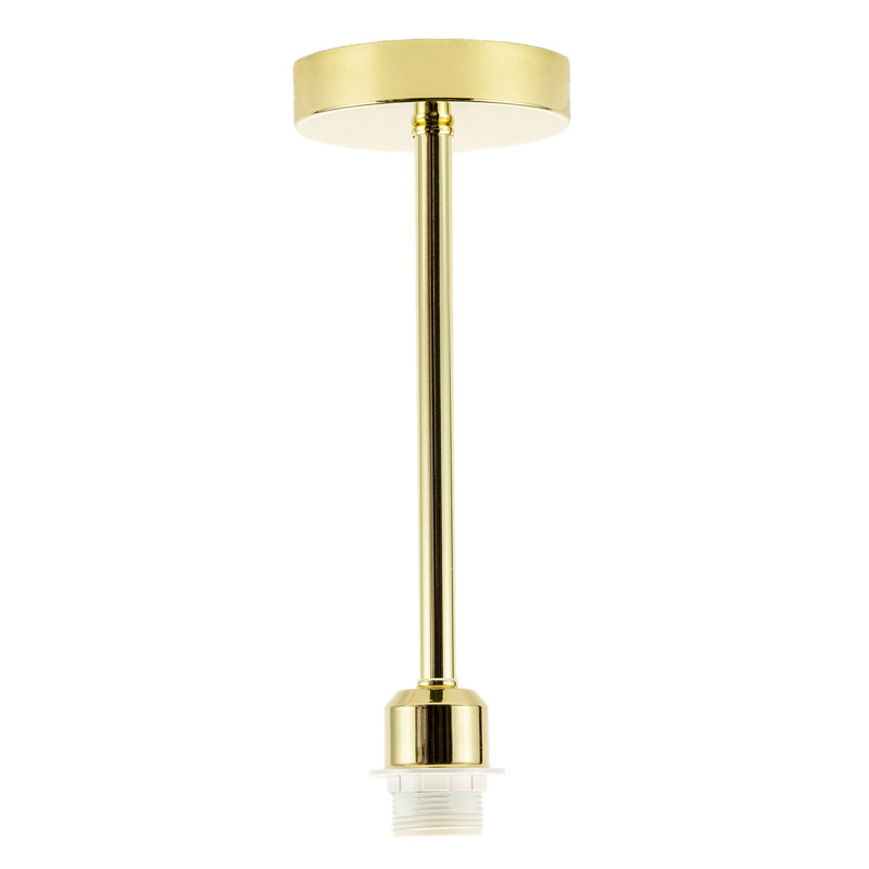 Semi Flush Mount, Polished Brass