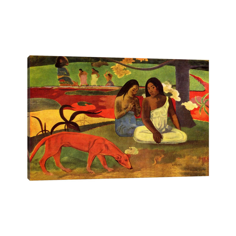 Arearea, 1892 by Paul Gauguin - Wrapped Canvas Painting, 45.72cm H x 66.04cm W x 1.905cm D