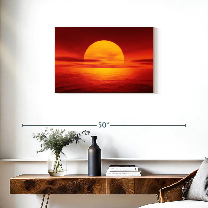 Alvord Red Orange Sunset, 20" H x 30" W