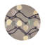 Xmas Tangle Black Vegan Leather Round Coasters-1712545831