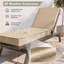 Coussin de chaise longue d'extérieur 2 pièces, 80 po x 26 po x 4 po-647617544-647617549-654445042