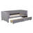 Twin Size Upholstered Daybed With Ergonomic Design Backrest And 2 Drawers-1651577780