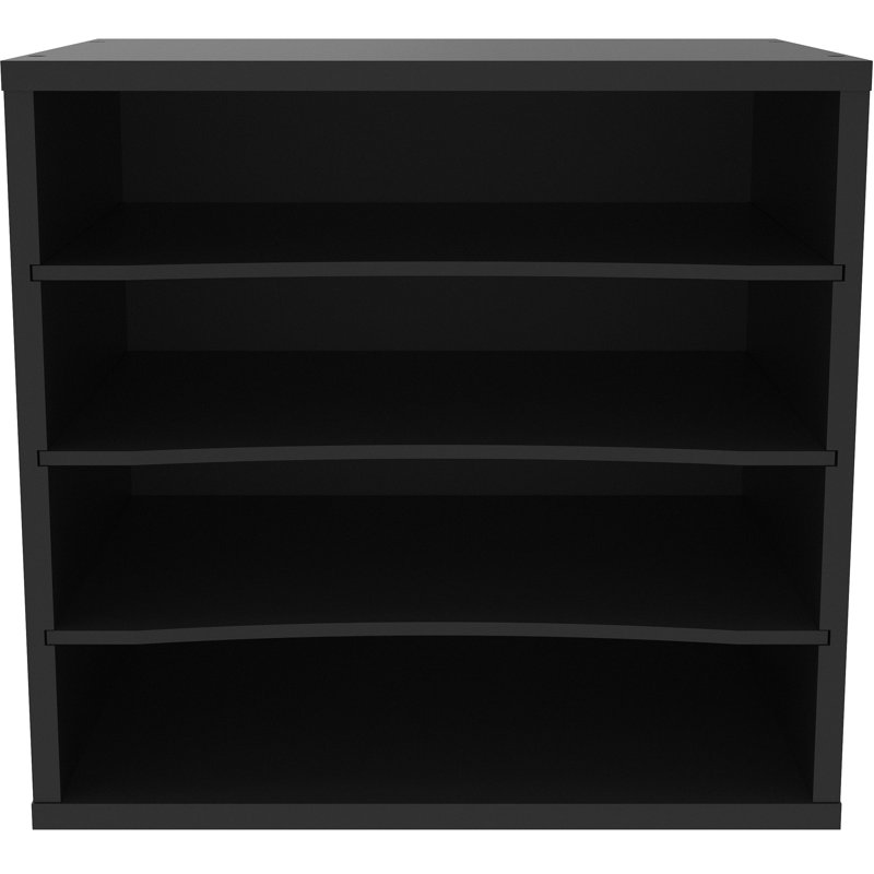 Ballucci Black Wood 4-Tier Adjustable Paper Organizer