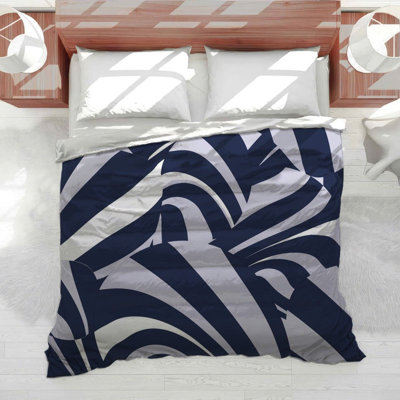 Trendy Modern Grid Cotton Blend Comforter