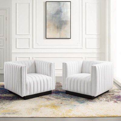 Ensemble de 2 chaises rembourrées Modway Conjure