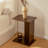  Solid Bamboo C-Shaped End Table Set of 2 for Couch and Sofa, Sustainable Mid-Century Modern Wood Side Table for Living Room or Bedroom, Tool-Free Assembly C Table Nightstand (Espresso Brown)-1546833278