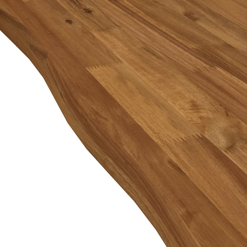 Solid Wood Table Top, 3.5cm H x 110cm W x 40cm D, Natural