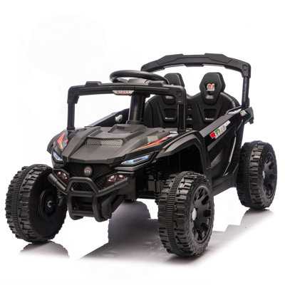 24V Kids Ride On UTV W/ 2.4G PC,80W*2,Four-Wheel Suspension, Anti-Collision Bar, High Chassis And Anti-Slip Grip Wheels, Bluetooth And Music,Provide A Speed Of 1.86-3.11Mph For Kids Aged 3-5