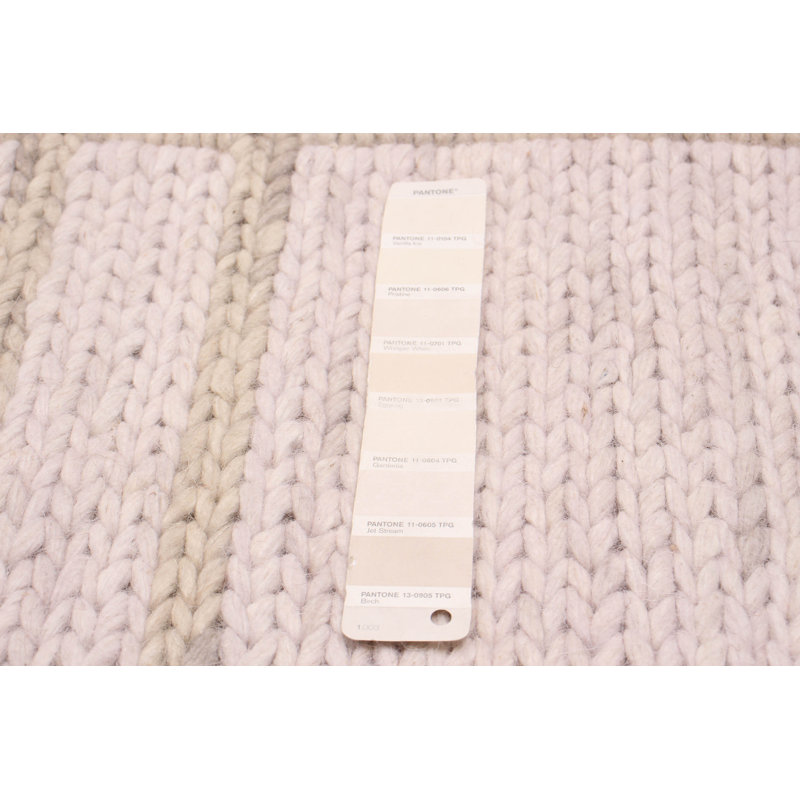 Tapis unique en laine nouvel âge 4 pi 11 po x 8 pi 1 po Kennidi