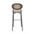 Danele Euston Modern Wicker Bar Stool with Steel Frame-730778757