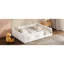 Lits doubles sécuritaires avec rangement, lit de plancher moderne en bois aggloméré pour enfants