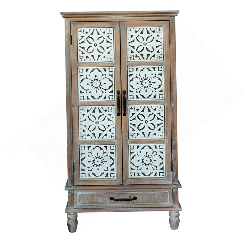 Grande armoire de rangement 55,12 po - Buffet en bois rustique - Buffet polyvalent