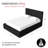 Ciaran Braesyn Platform Bed Frame Boucle Upholstered Headboard and Wooden Slats Support, No Box Spring Needed-31201445-31201440