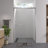4448"X76" Aluminum Frame Double Sliding Shower Door,Bypass Bathroom Sliding Door With Premium 1/4" (6Mm) Clear Tempered Glass, Chrome Hardware Sliding Glass Shower Enclosure,Chrome Finished