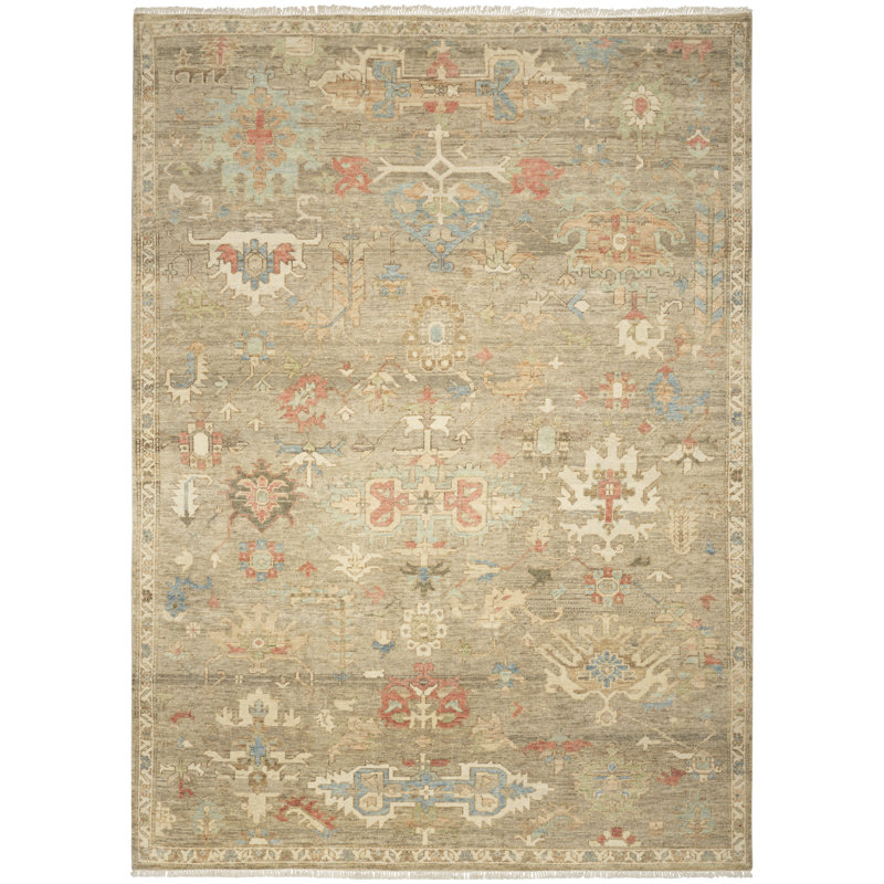 Nourison Thania 10' x 14' Charcoal Vintage Indoor Rug, Rectangle 10' x 14'