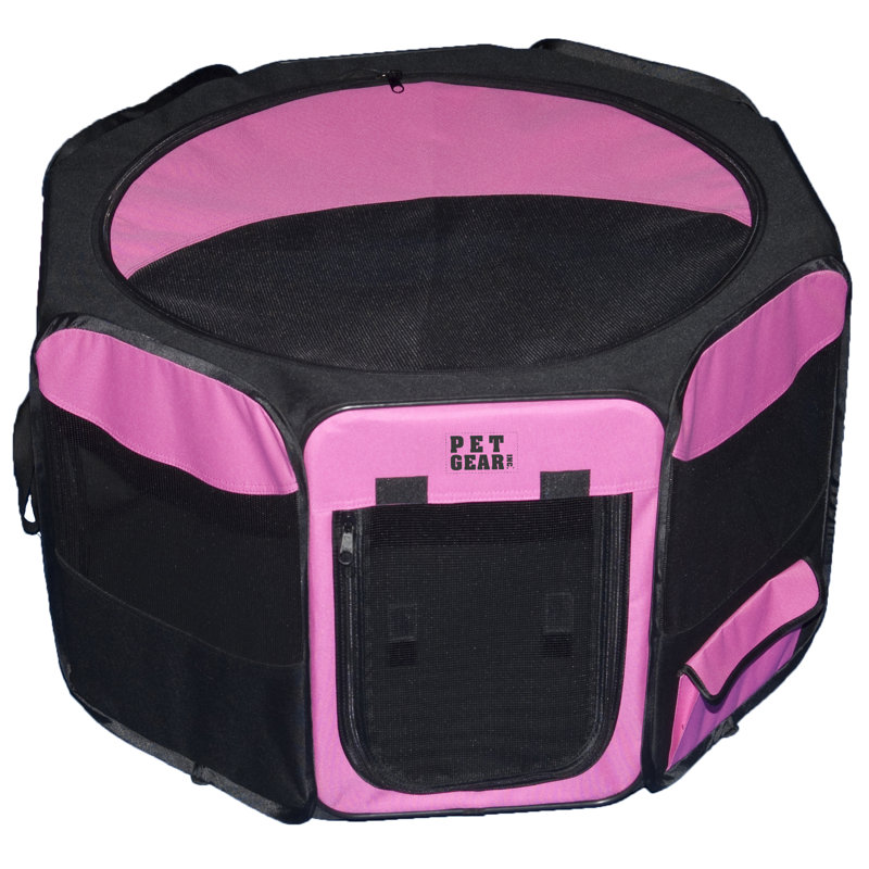 Enclos pour animaux deluxe, Moyen (H 23 po x l 36 po x P 36 po), Rose
