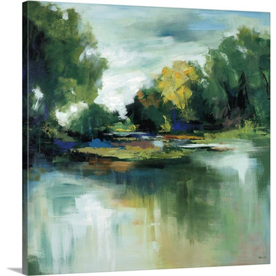 «Fresh Escape I» par Sydney Edmunds, peinture sur toile tendue