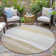Machine Washable Indoor/Outdoor Xhevrie Wheat Rug