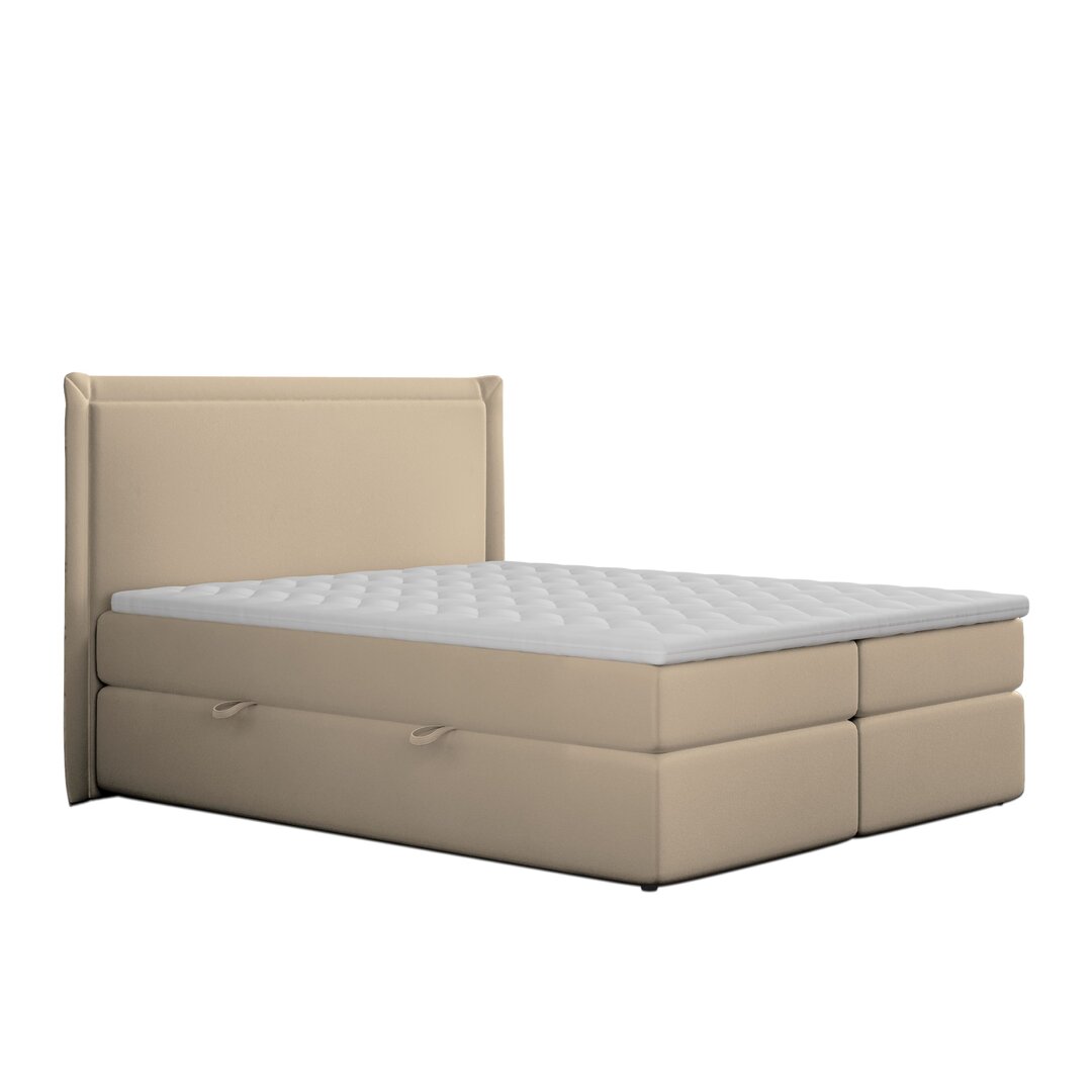 Boxspringbett Stellan mit Topper und Stauraum