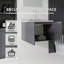 Meuble-lavabo flottant 24 po avec lavabo, porte à fermeture douce, comptoir et dosseret en marbre de granite blanc 2 po-1418097710-1418097716