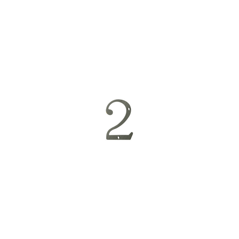 House Number, Oil-Rubber Bronze, 4
