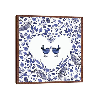 The Gift - Indigo by Annelein Beukenkamp - Print on Canvas