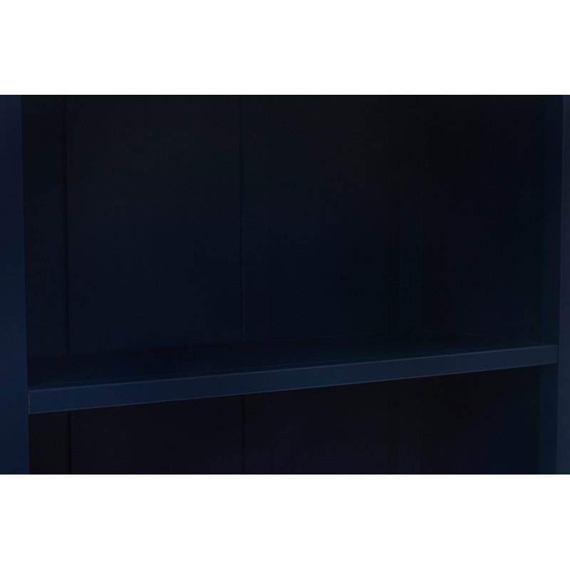 Bibliothèque en bois massif Arise-Sun, (3 tablettes) H 35,4 po x l 35,2 po x P 13,3 po, Noyer