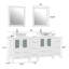  Ensemble de meuble-lavabo double 72 "avec miroir-23188988