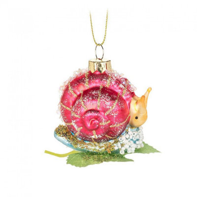 Snail On A Leaf Ornament