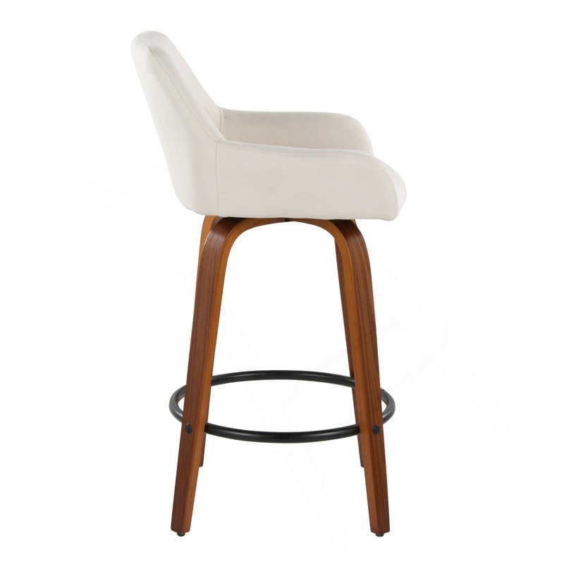 Tabouret de comptoir Daniella, Crème