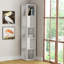 Bensonhurst Corner Bookcase Unique Design & Modern Style-91185687