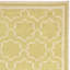 Tapis en laine / coton tissé à la main à plat Rodgers en ivoire / vert clair-606783204