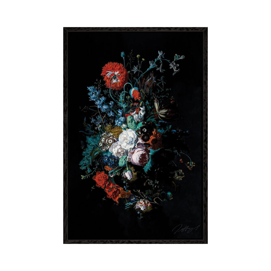 Moody Flower von Bona Fidesa - Galerie-verpackte Leinwand Giclée auf Leinwand