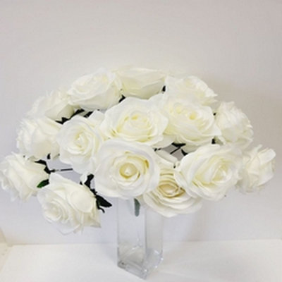 18 fleurs artificielles roses lavande