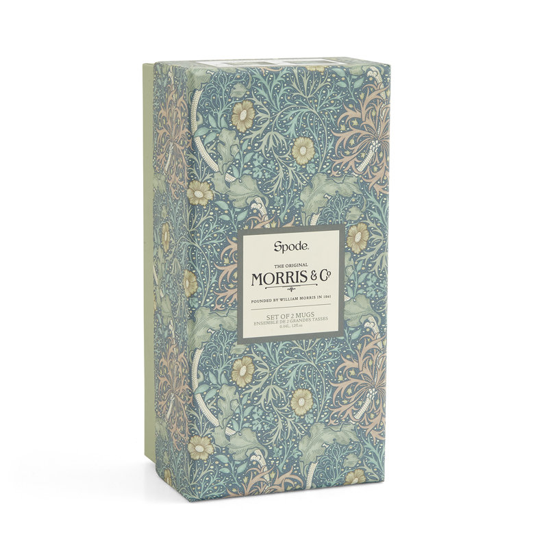 MUGS S/2 SEAWEED & PIMPERNEL