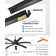 72"Industrial Ceiling Fan With Light,With 8 Aluminium Metal Blades,Works with Alexa