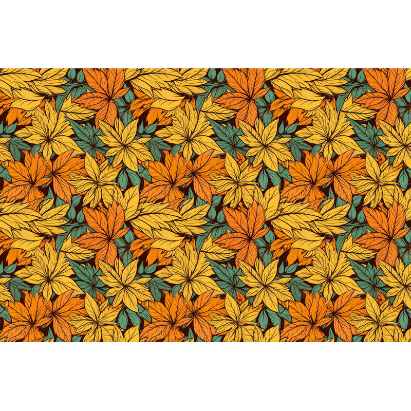 Polyester Comforter, Yellow/Orange Floral, Queen Comforter