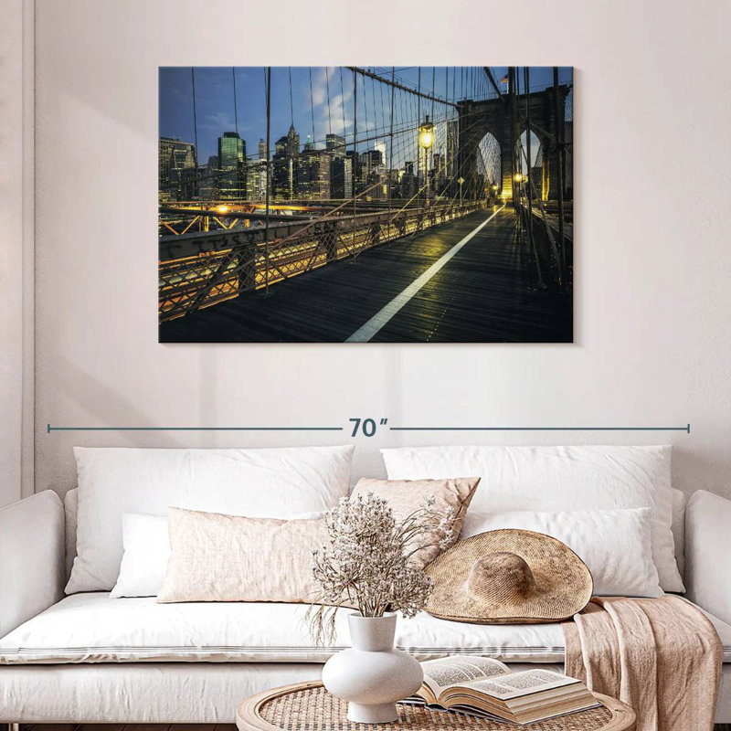 Éclairage Brooklyn Bridge, H 30 po x l 45 po
