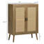 Buffet avec portes en rotin