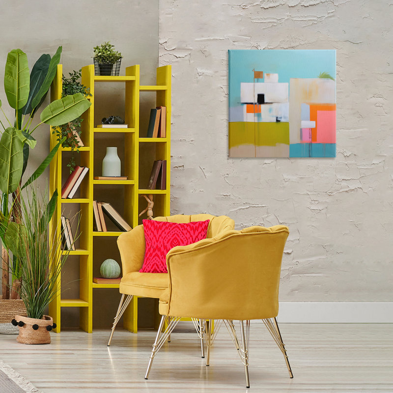 Art mural sur toile Tropical Villa House par Irena Orlov, H 24 po x l 24 po