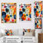 Colorful Mid Century Shape 1 - Art mural géométrique-931719093-931719094