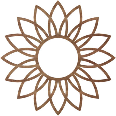 Médaillon de plafond 22 "x 22" x P 7 5/8 "x T 1/4" Daisy