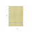 3' X 5' Yellow And Ivory Geometric Washable Indoor Outdoor Area Rug