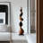 Brown Free Form Solid Wood Decorative Object